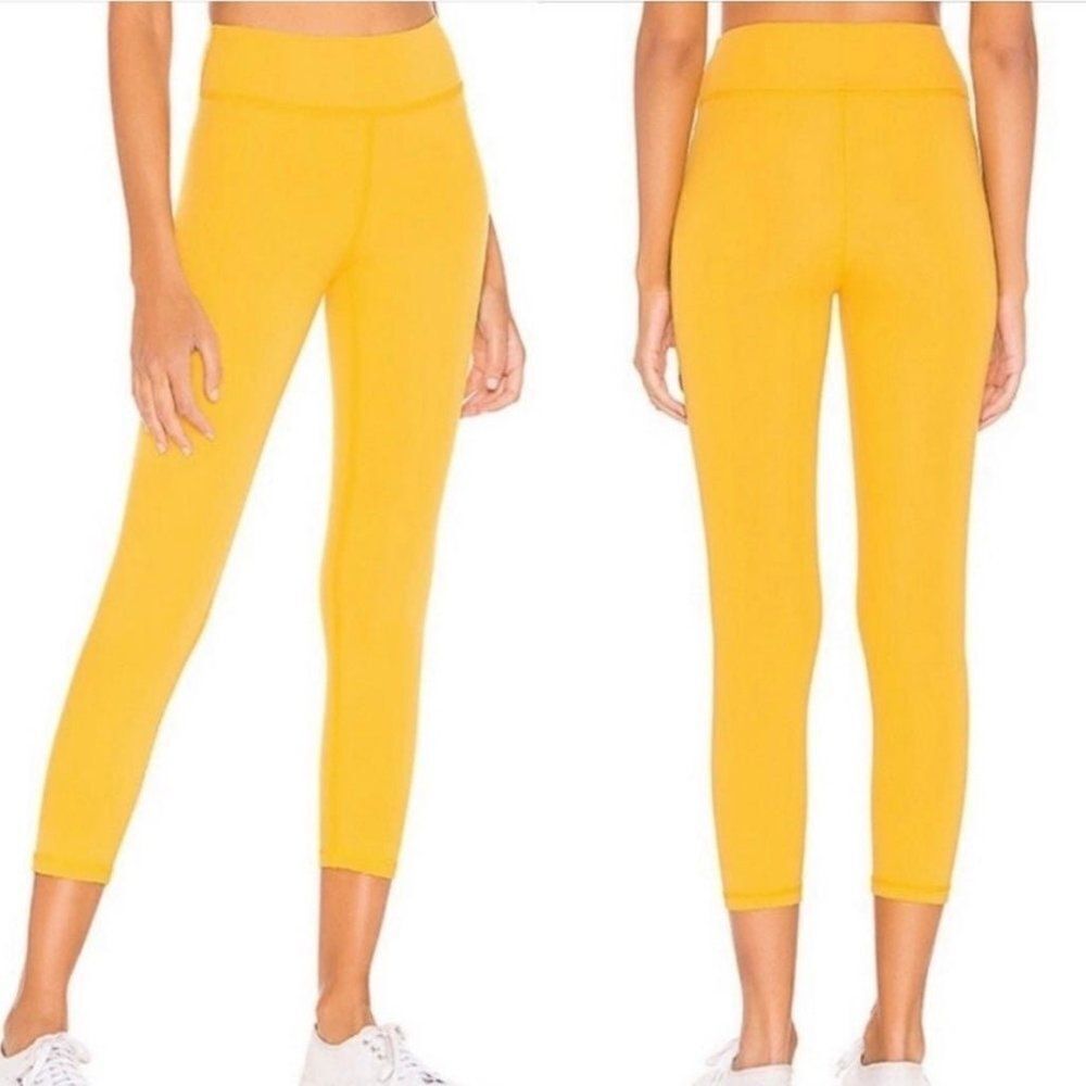 LOVEWAVE- REVOLVE Luka Pant High Waist Yellow Leggings Athletic Yoga pants